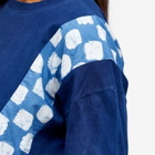W'menswear Women's Long Sleeve Racing Check T-Shirt in Indigo/Check