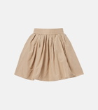 Patou Gathered faille miniskirt