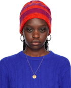 Guest in Residence Red & Pink 'The Rib Stripe' Beanie