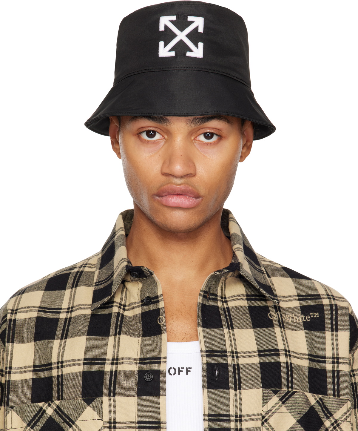 Off White Camo Logo Cap Camo Off White