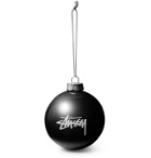 Stüssy - 8 Ball Logo-Print Glass Bauble - Black