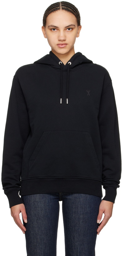 Photo: AMI Paris Black Ami de Cœur Hoodie