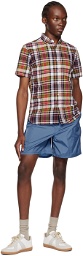 BEAMS PLUS Blue Belted Shorts