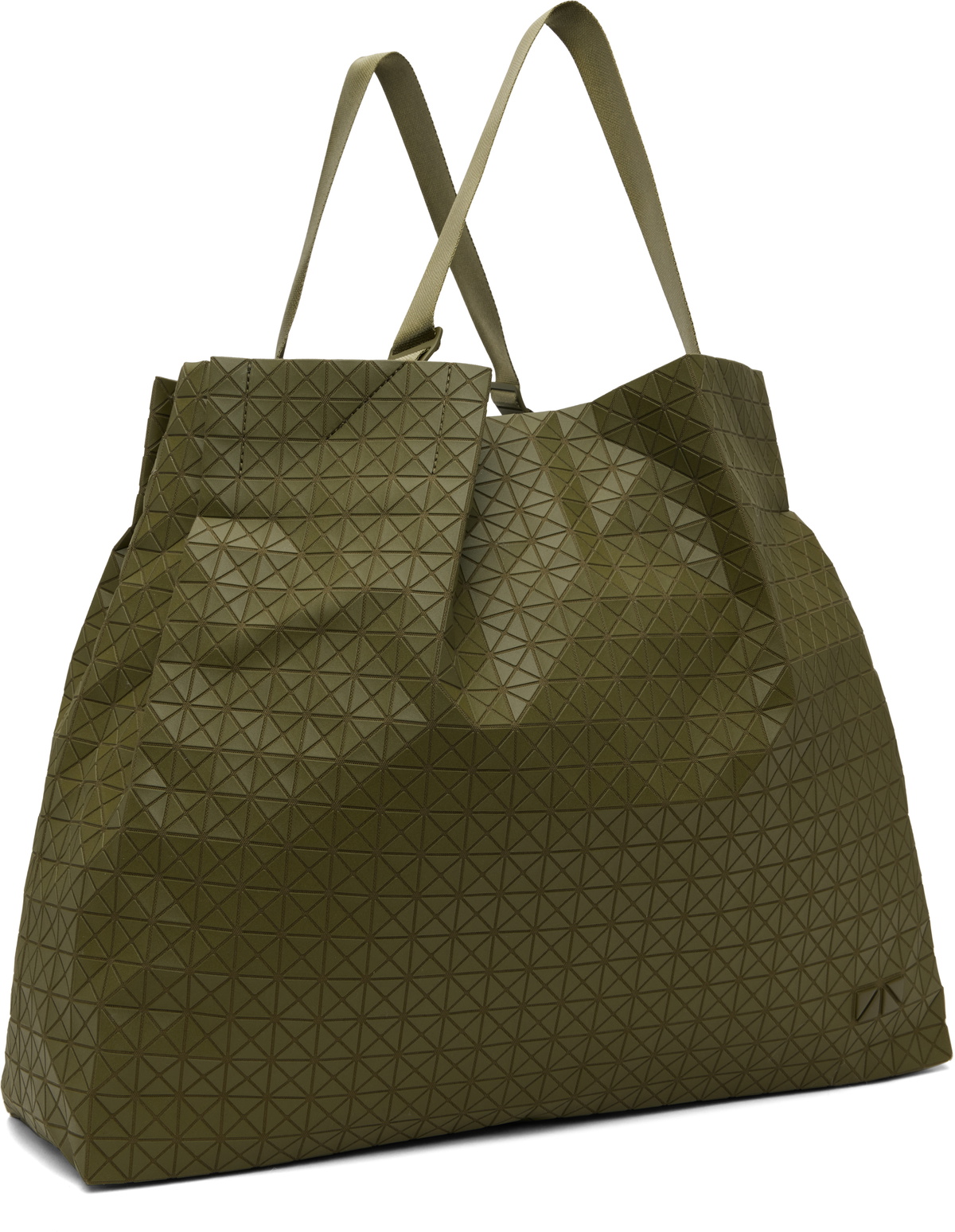 BAO BAO ISSEY MIYAKE Khaki Cart One-Tone Tote Bao Bao Issey Miyake