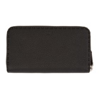Fendi Black Croc Bag Bugs Zip Wallet