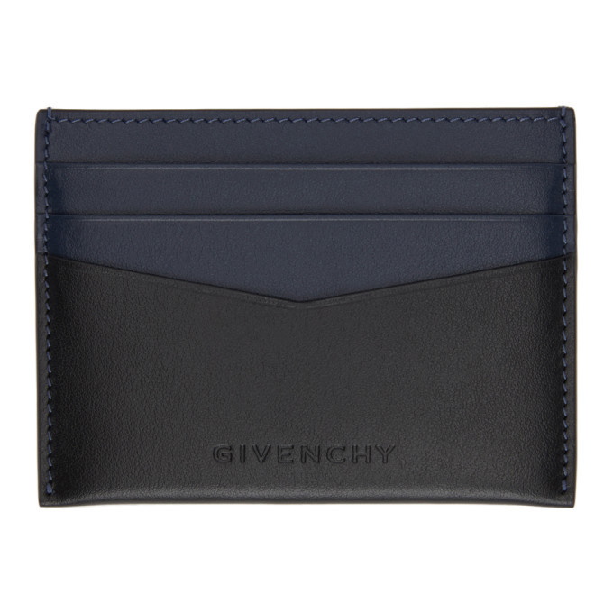 Photo: Givenchy Black and Navy Antigona Card Holder