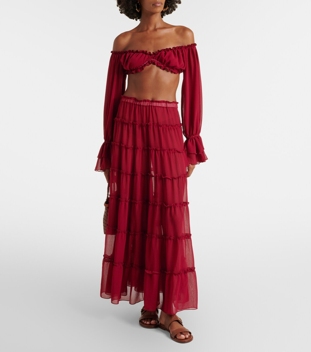 Bananhot Elma off-shoulder crop top