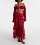 Bananhot Elma off-shoulder crop top
