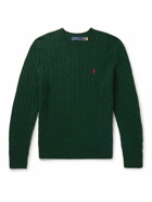 Polo Ralph Lauren - Cable-Knit Wool and Cashmere-Blend Sweater - Green
