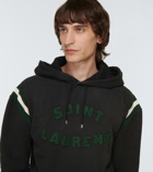 Saint Laurent - Logo cotton jersey hoodie