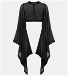 Rick Owens Caped cotton cropped top