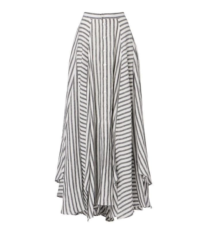 Photo: Ralph Lauren Collection Shamus striped linen maxi skirt