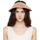 Chloé Beige 'The Chloé Raffia' Visor