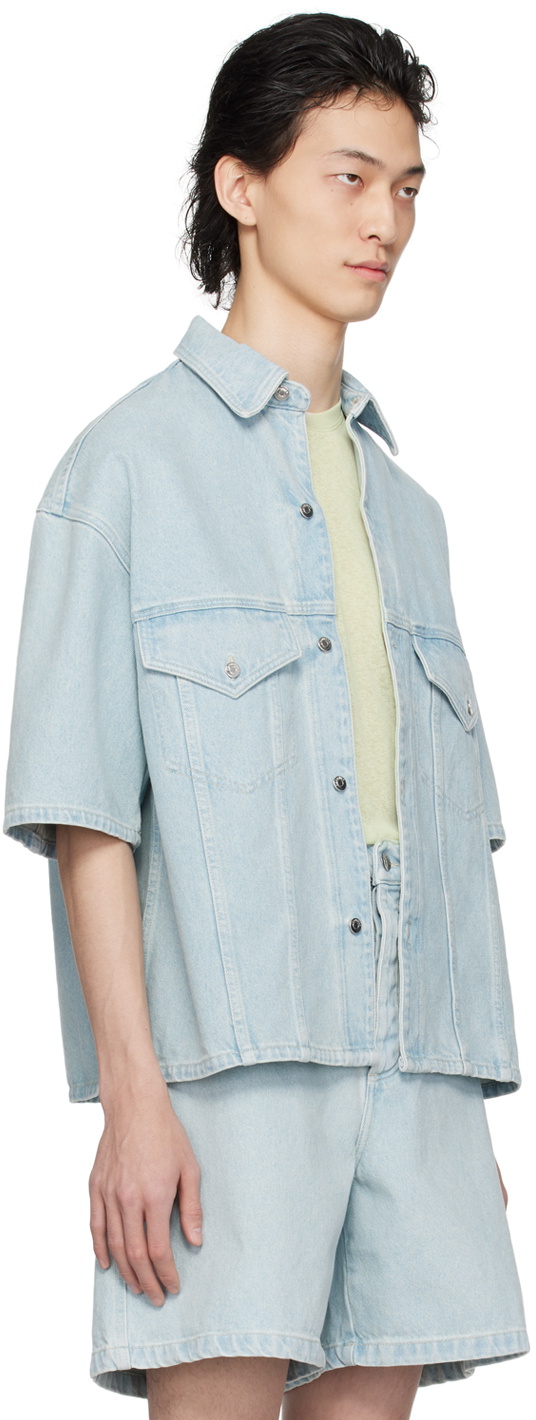 Nanushka Blue Jorge Denim Shirt