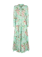 MC2 Saint Barth Woman Linen Dress Marbella With Flower Print