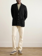 Massimo Alba - Ribbed Wool Cardigan - Black