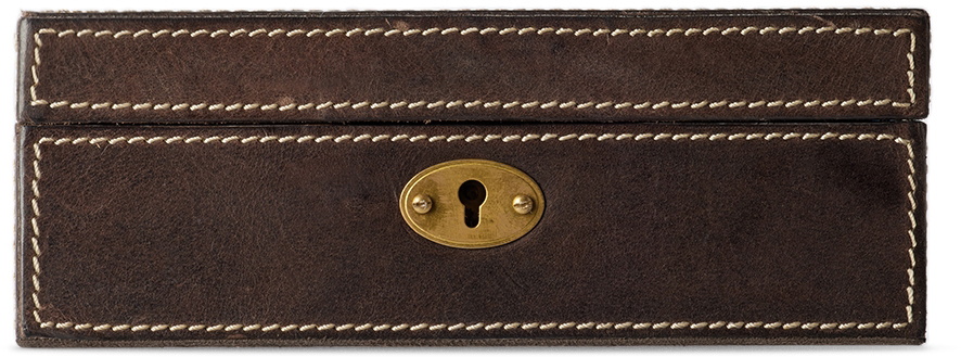 RRL Brown Adirondack Lodge Storage Box
