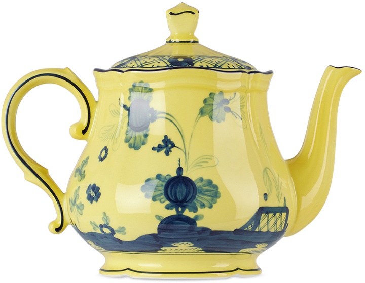 Photo: Ginori 1735 Yellow Oriente Italiano Teapot