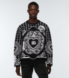 Dolce&Gabbana - Logo intarsia wool-blend sweater