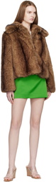 Sandy Liang Green Juicy Miniskirt