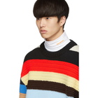 Calvin Klein 205W39NYC Multicolor Irregular Striped Sweater