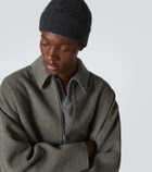Le Kasha Cable-knit cashmere beanie