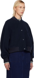Weekend Max Mara Navy Zelante Bomber Jacket