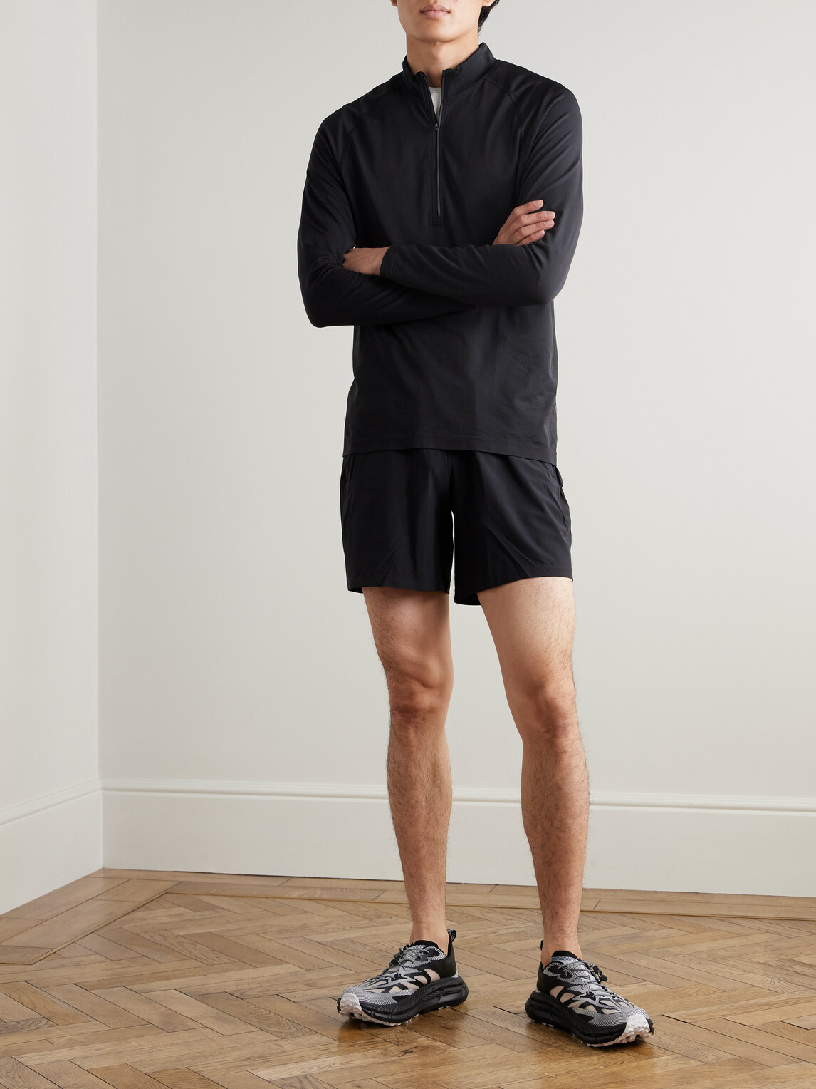 Lululemon - Metal Vent Tech 2.5 Slim-Fit Stretch-Jersey Half-Zip Top - Black