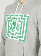 Invader Hooded Sweatshirt in Grey