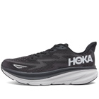 Hoka One One Men's Clifton 9 Sneakers in Black/White