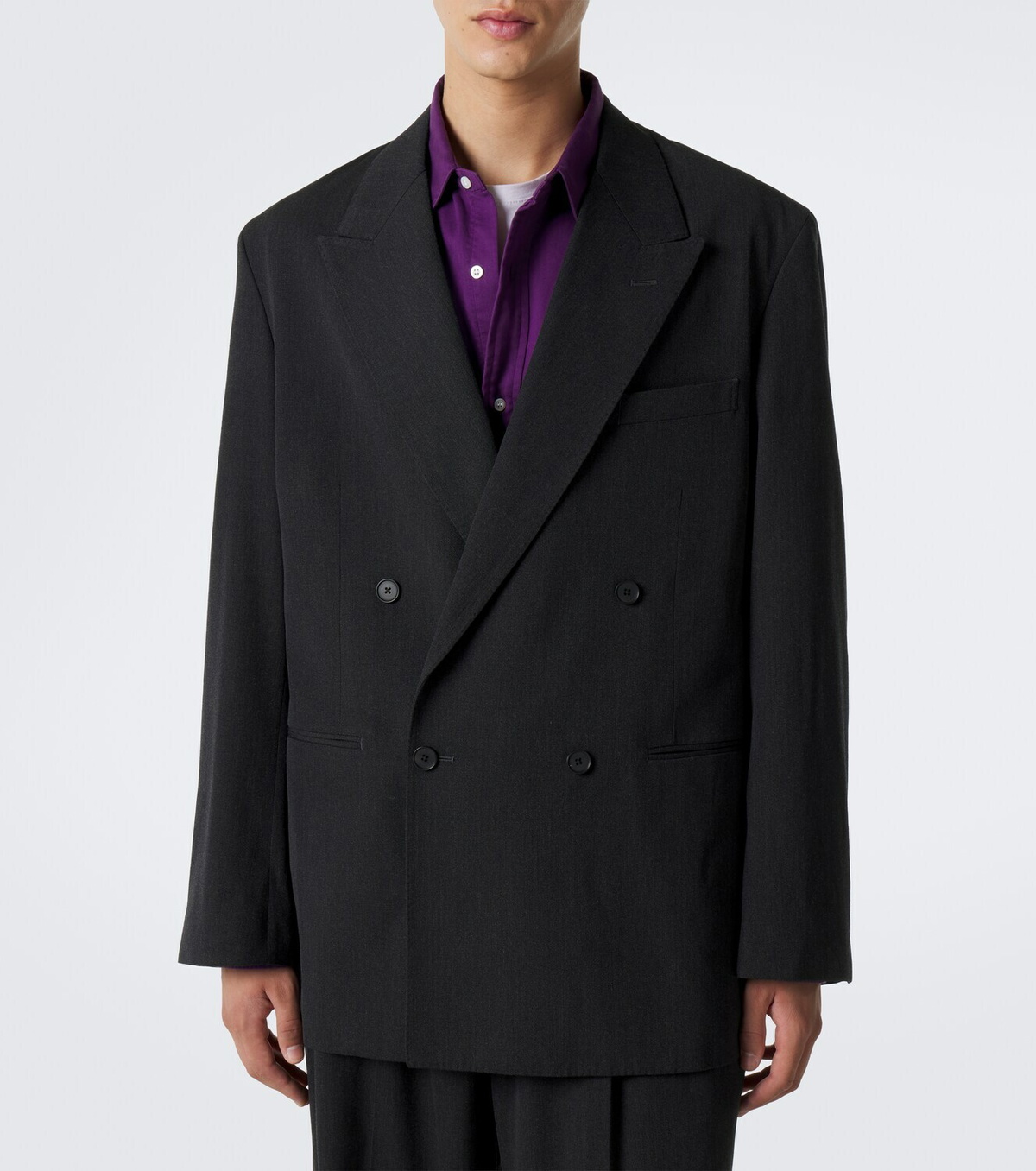 A.Presse Double-breasted wool blazer