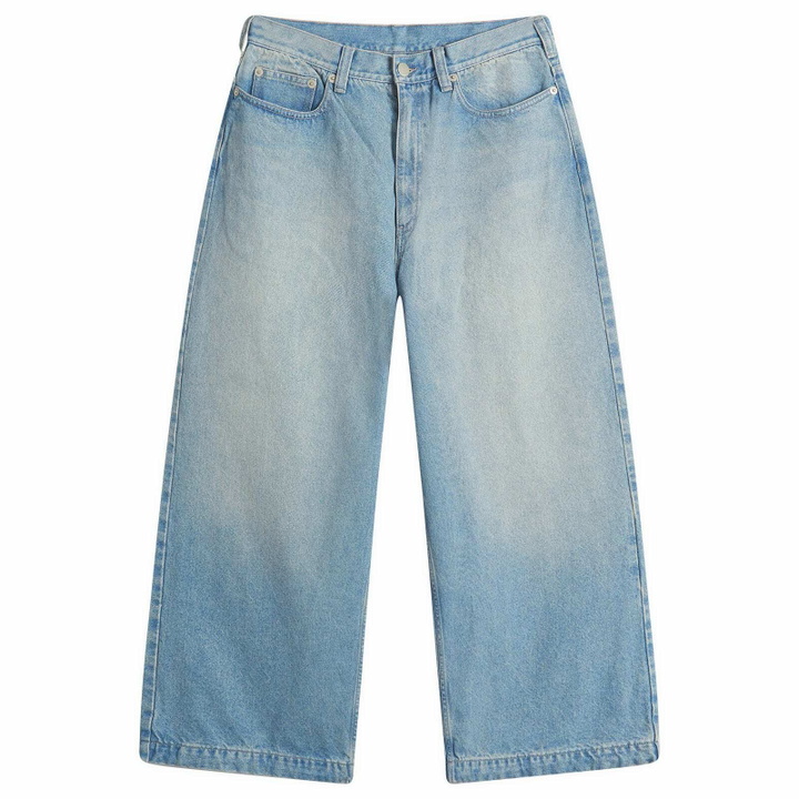 Photo: BEAMS Men's Balloon Wide Denim Jeans in Indigo