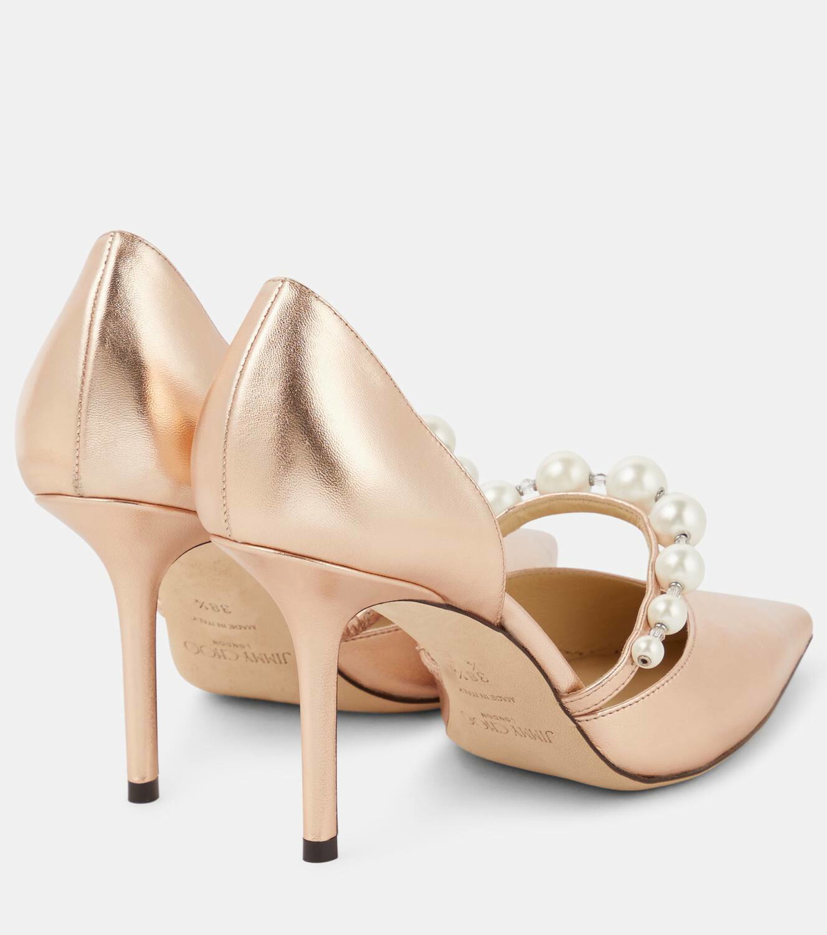 Jimmy Choo Aurelie 85 metallic leather pumps Jimmy Choo