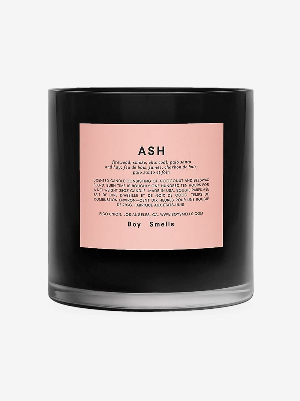Boy Smells Black Ash Candle