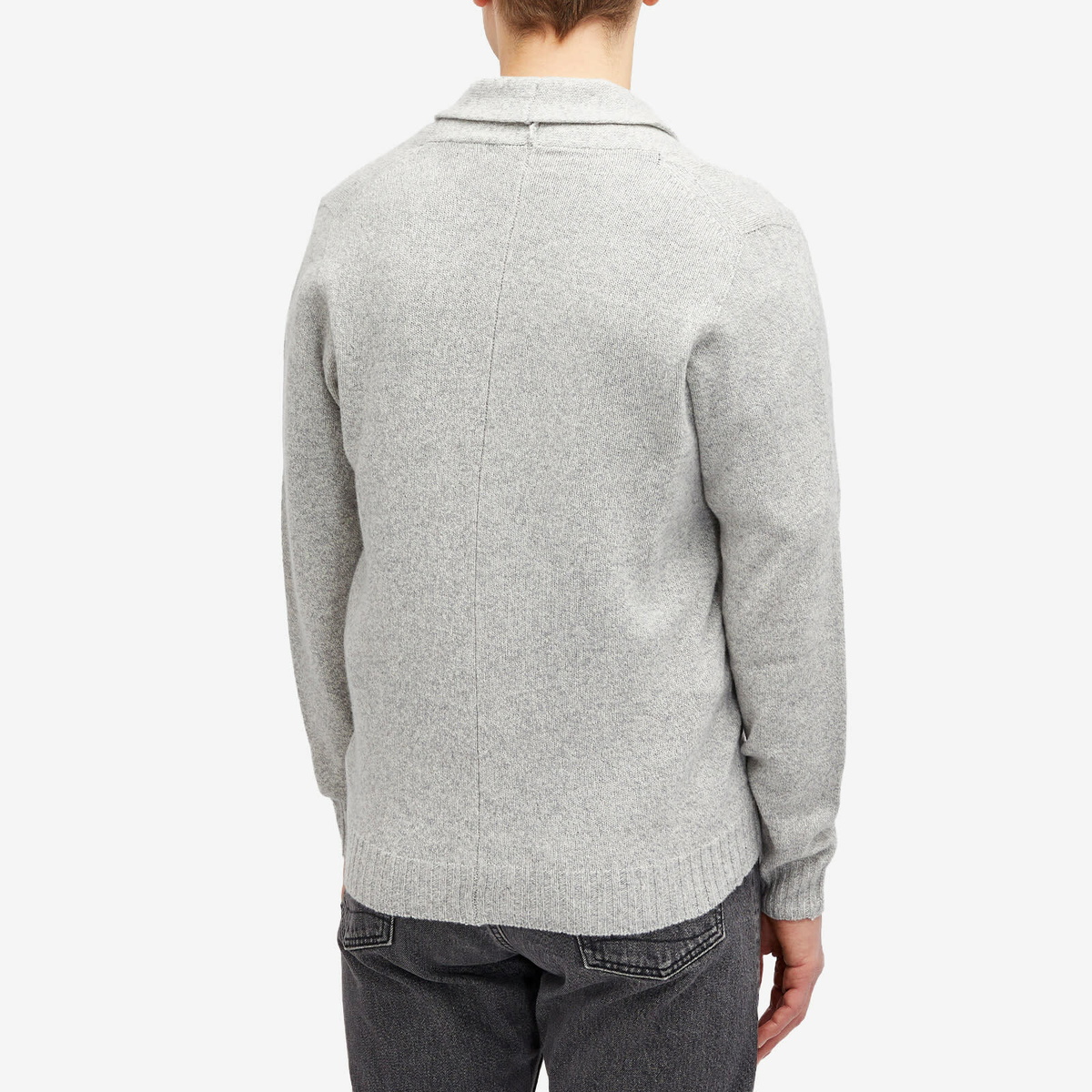 John Smedley Men's Rockford Cashmere Shawl Neck Cardigan in Polar