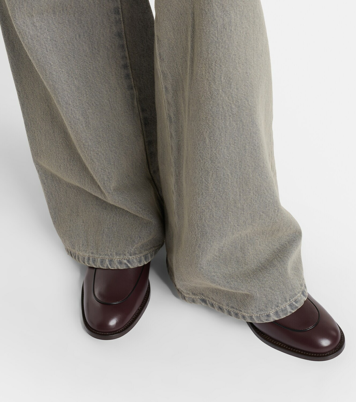 Max Mara Mirto leather Chelsea boots