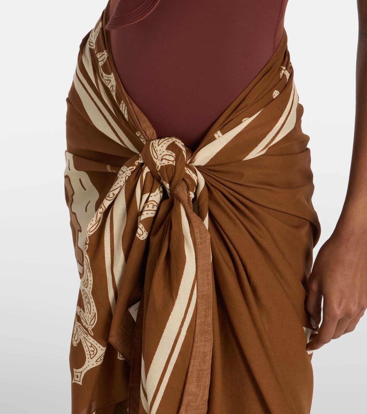 Johanna Ortiz Cotton printed beach cover-up