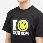 MARKET Men's Smiley Your Mom T-Shirt in Black