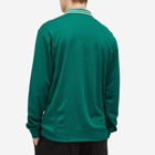 Adidas Men's Half Zip Polo in Collegiate Green