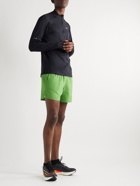 Nike Running - Stride Straight-Leg Mesh-Panelled Dri-FIT Ripstop Shorts - Green