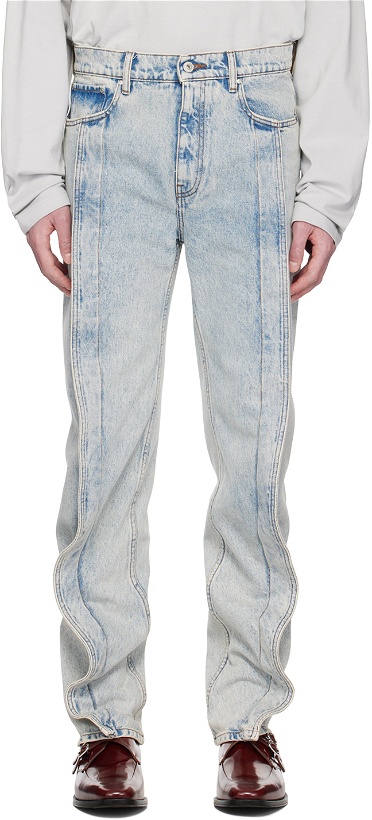 Photo: Y/Project Blue Banana Slim Jeans