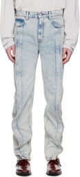 Y/Project Blue Banana Slim Jeans