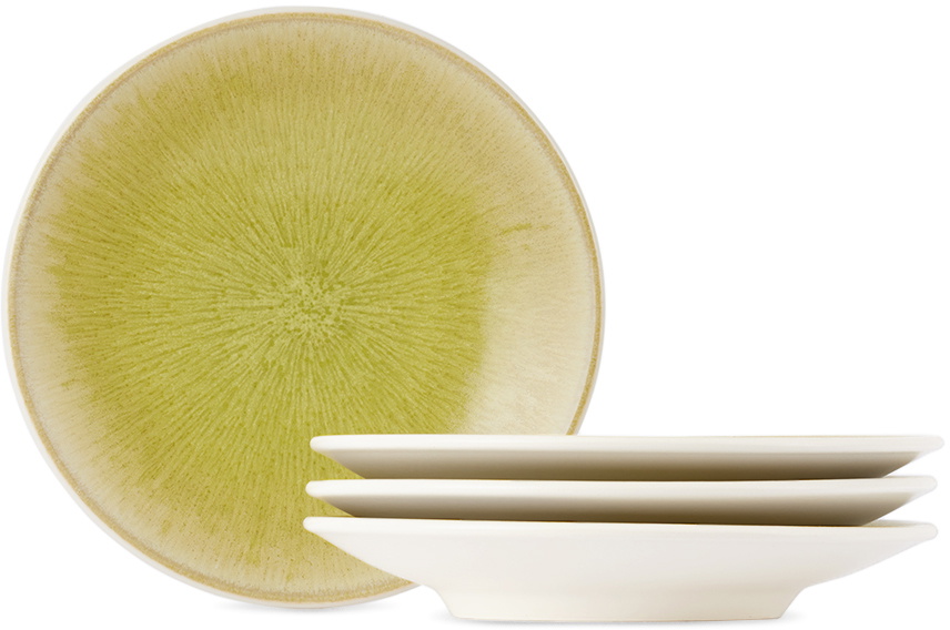 Jars Céramistes Khaki Tourron Small Plate Set, 4 pcs