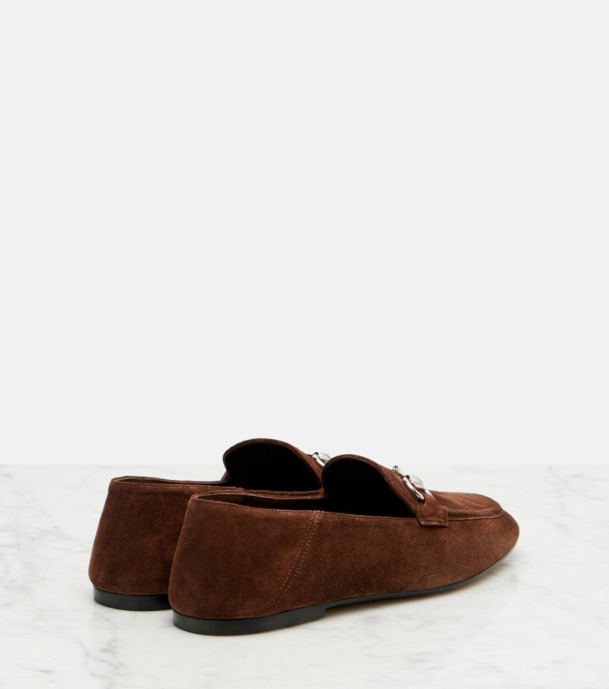 Gucci Jordaan Horsebit suede loafers