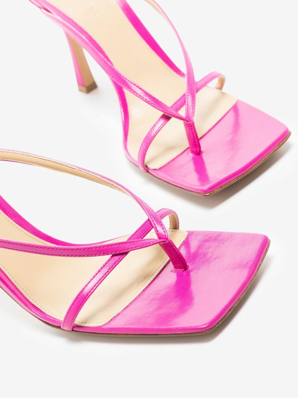 Bottega Veneta Pink Stretch 110 Leather Sandals Bottega Veneta