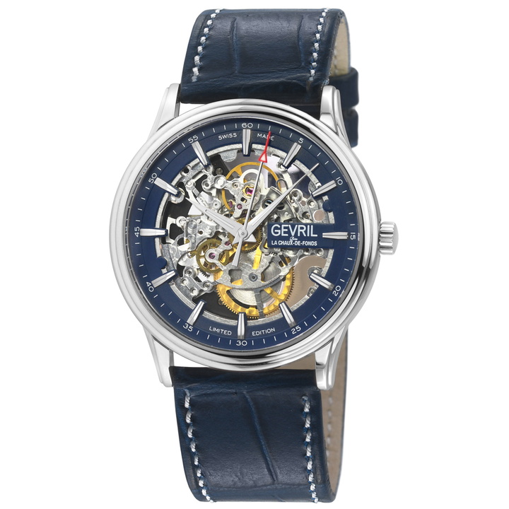 Photo: Gevril Five Points Automatic Blue Dial Mens Watch 321.60.62