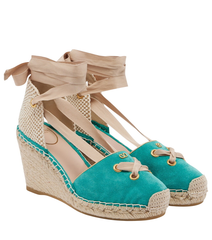 Photo: Valentino Garavani Resort suede espadrille wedges