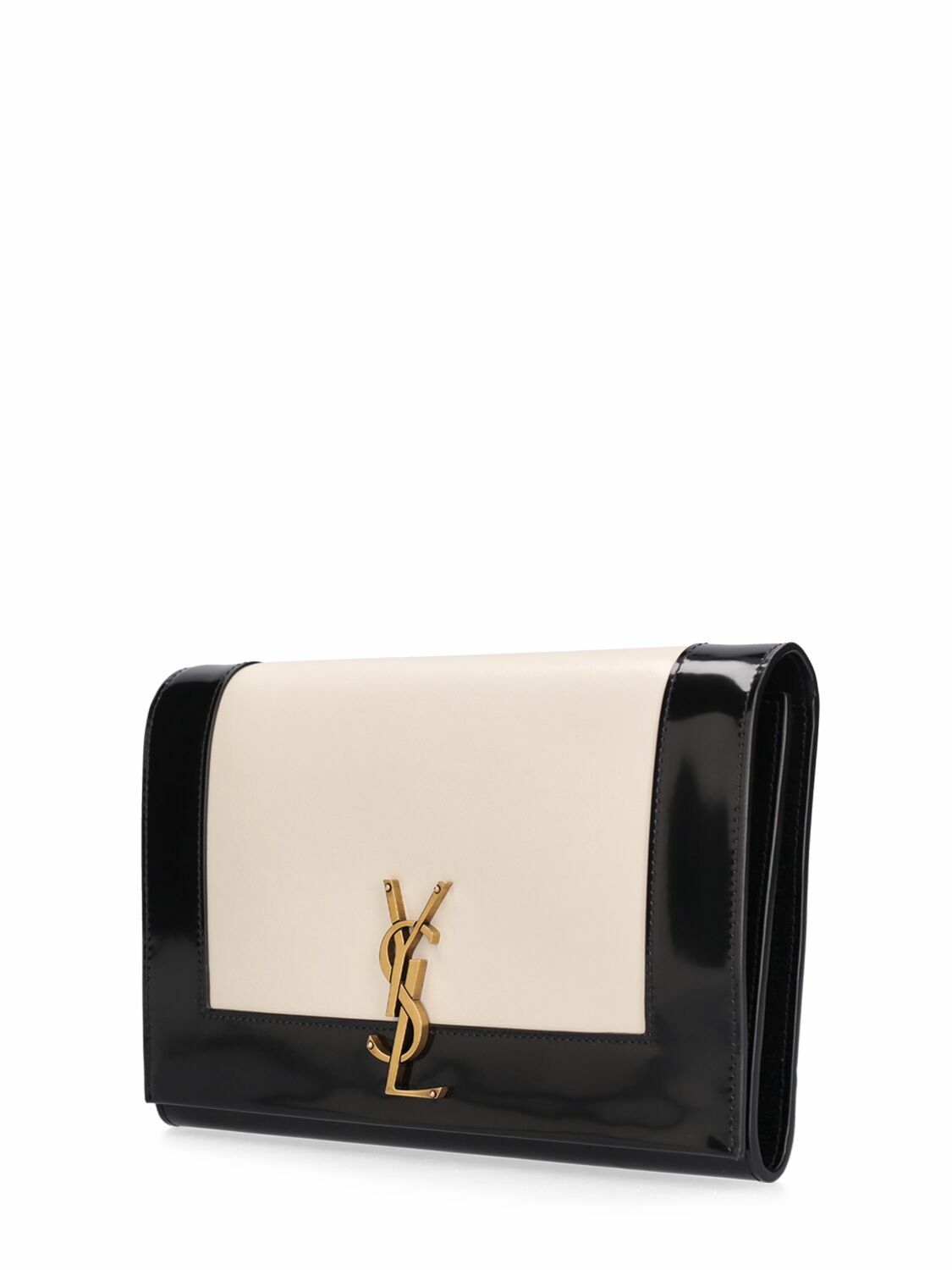 SAINT LAURENT Cassandre Brushed Leather Flap Pouch Saint Laurent