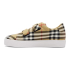 Burberry Beige Alexandra Check Sneakers