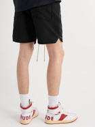 Rhude - Logo-Print Shell Drawstring Shorts - Black